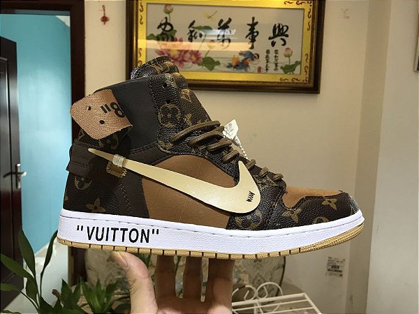 Aair 6 JORDAN 1 Louis Vuitton Apagado De Lujo Zapatillas Retro Los