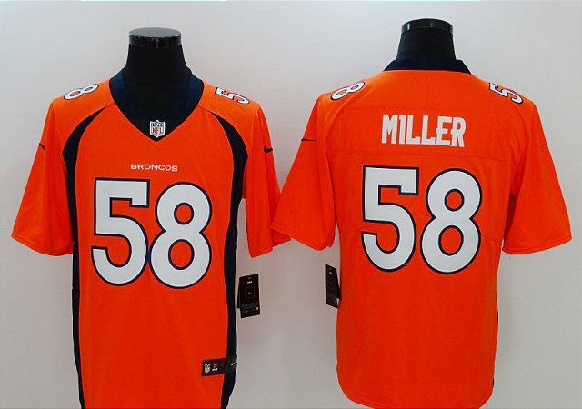 Camisa Denver Broncos - 58 Miller, 7 Elway