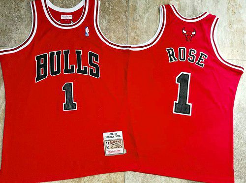 Camisa de Basquete Chicago Bulls Hardwood Classics M&N - 1 Derrick Rose