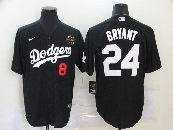 Camisa de Baseball Los Angeles Dodgers Especial Kobe Bryant 8/24