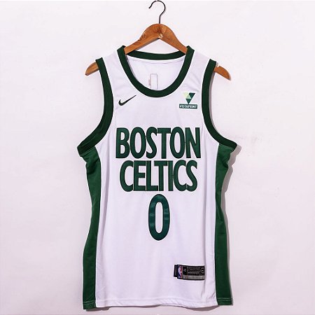 Camisa de Basquete Boston Celtics 2021 city edition - 0 Jayson Tatum, 8 Kemba Walker
