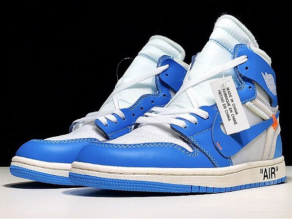 AIR JORDAN 1 RETRO HIGH X OFF WHITE UNIVERSITY BLUE