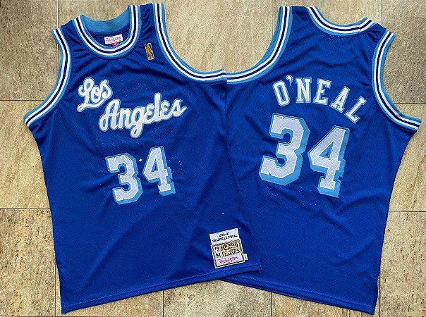 Camisa de Basquete Los Angeles Lakers Hardwood Classics M&N 1996/1997 - Shaquille O'Neal