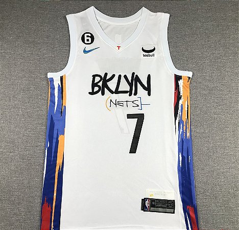 Camisa de Basquete Brooklyn Nets City Edition 2023 - 11 Irving, 7 Durant