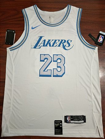 Camisa de Basquete Los Angeles Lakers 2021 City Edition versão Jogador - 23 Lebron James