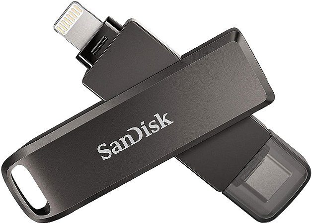 Pen Drive Sandisk 64GB iXpand Luxe Flash Drive Tipo-C USB 3.1 para Mac, iPhone e iPad