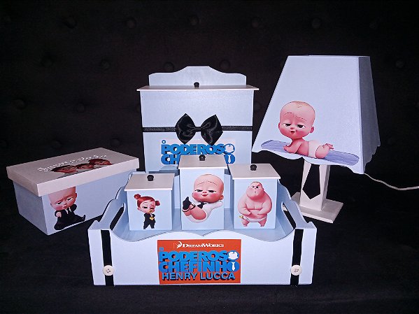 kit higiênico personalizado tema Poderoso chefinho c/7 peças