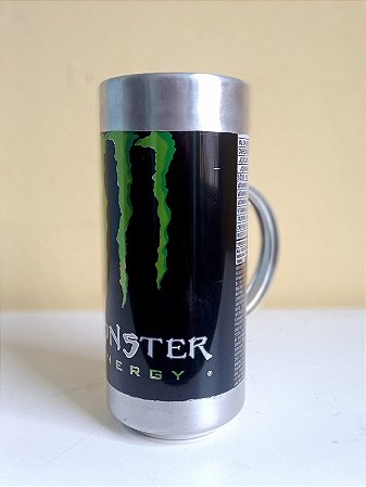 CANECA ARTESANAL DE ALUMINIO COM ALÇA MONSTER