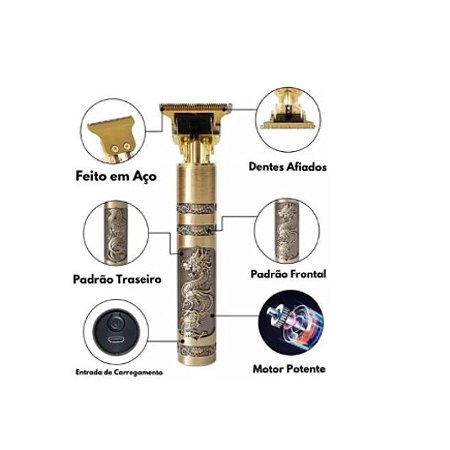 Máquina De Cortar Cabelo Para Barba Masculina Aparador Profissional barbeador fi