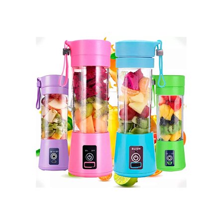 Mini copo portátil Milkshake, USB recarregável, 6 lâminas, Misturador de suco de
