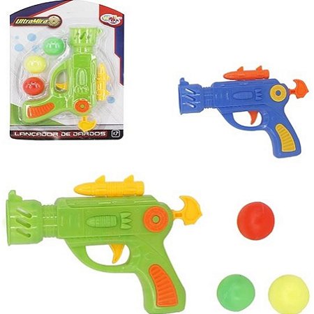 Brinquedo Lança Bolas Lançador com 3 Bolas Ultramira Ball Striker Colors na Car