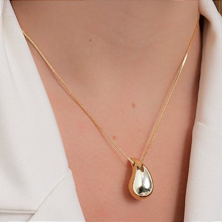 COLAR FEMININO GOTA HAILEY NA VENEZIANA