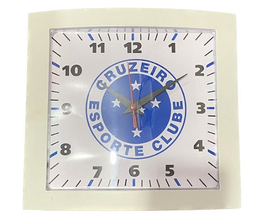 Relógio De Parede Quadrado Cruzeiro