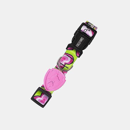 Coleira Para Cachorro Meninas SuperPoderosas Rosa Freefaro