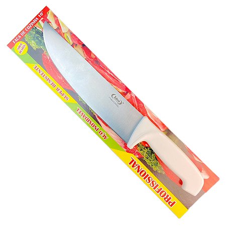 Faca Para Cozinha 10” Aço Inoxidável Profissional ID-410F