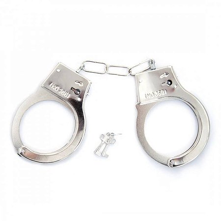 Algema em Metal Reguláveis com Chaves - HANDS CUFFS