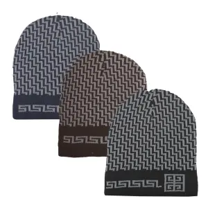 Touca Masculina Geométrico 23x20cm  Cores Sortidas