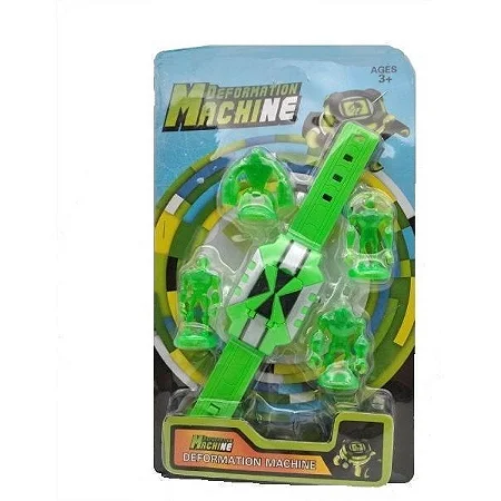 Relógio Ben 10 Omnitrix Com Luzes E Sons E 4 Miniaturas