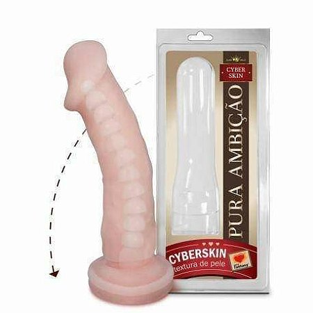 Pênis em CyberSkin 17 x 4,5cm c/ vértebra - Sexy Fantasy