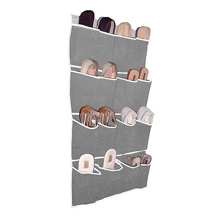 Sapateira de Porta Flanelada 8 Pares