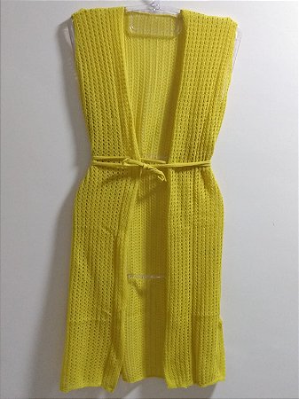 Saida de praia Tricot Kimono- Verão 2023 Cor:Vermelho;Tamanho:Único