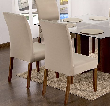 Capa de Cadeira Elástica Avelã 06 Lugares