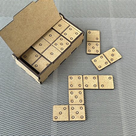 Jogo Dominó em MDF com Caixa lembrancinha festa infantil