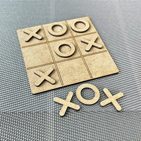 Jogo da Velha em MDF Lembrancinha Educativa com Tabuleiro