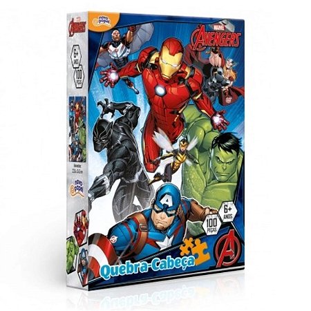 Quebra Cabeça 100 Peças Vingadores 8035