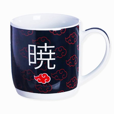 Caneca Geek Naruto Akatsuki De Porcelana 300ml Oficial Zona Criativa