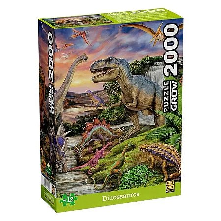Puzzle 2000 Peças Dinossauros