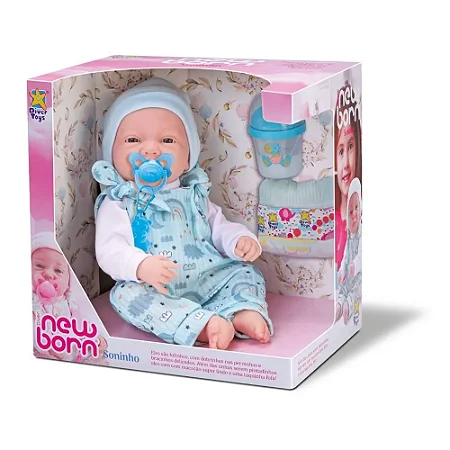 Boneco New Born Soninho  8335