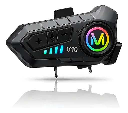Fone De Ouvido De Capacete Bluetooth V10