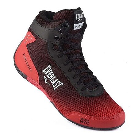 Tenis Everlast Forceknit Preto Vermelho 39