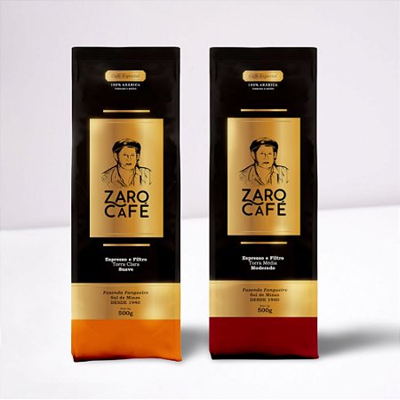 Kit Presente Zaro Café Especial Suave e Moderado Moído 1kg