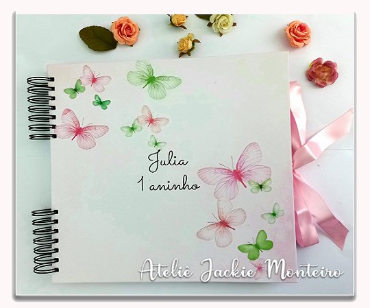 Álbum de Fotos e Scrapbooking Borboletas