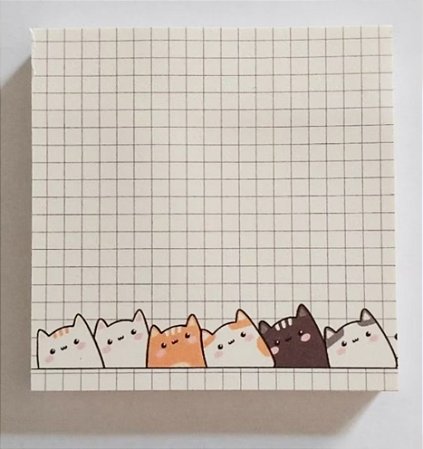 Bloquinho Post it Gatinhos