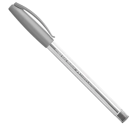 Caneta Esferográfica Trilux Prata Ponta 1.0mm