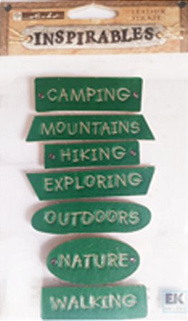 Adesivo de Couro Camping