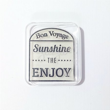 Carimbo de Acrílico Bon Voyage