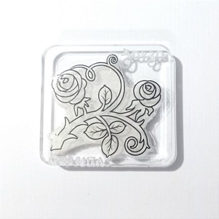 Carimbo de Acrílico Rosas
