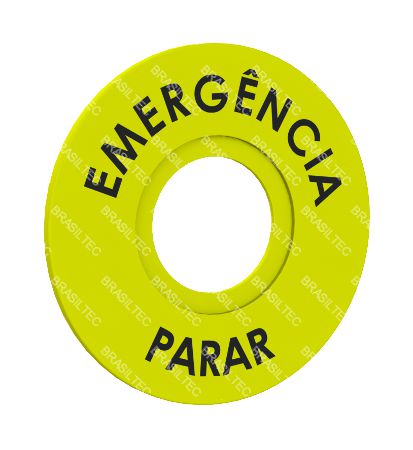 PLACA SINALIZAÇÃO "EMERGÊNCIA"  PADRÃO 22MM