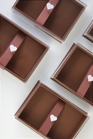 Caixa 10x15 tampa de acrílico