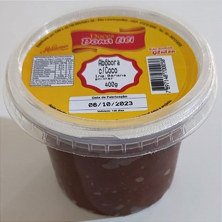 Chimia de abóbora com coco - 400g