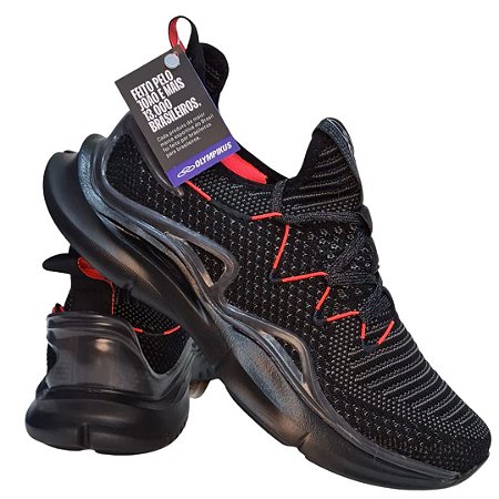 Tênis Olympikus Metrópole Masculino Preto/chumbo - Shopmanu Comércio de  Variedades