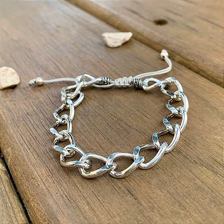 PULSEIRA CORRENTE BÁSICA PRATEADA