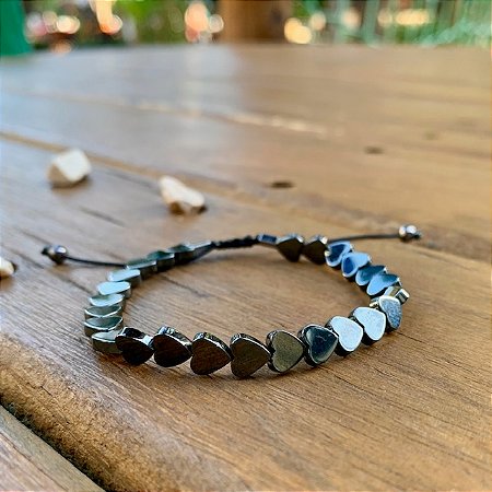 PULSEIRA MINI CORAÇÕES GRAFITE