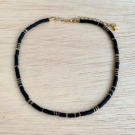 COLAR CHOKER VINIL PRETO
