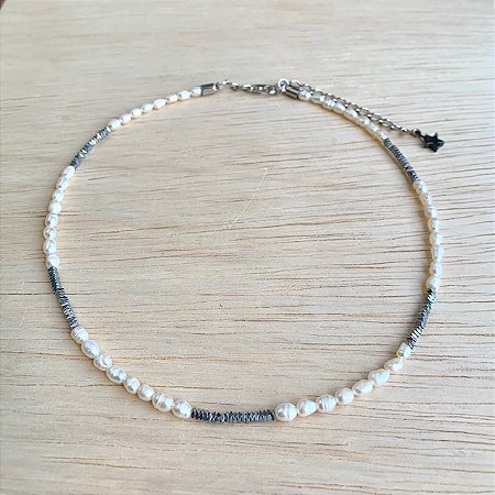 COLAR CHOKER PÉROLA DE ÁGUA DOCE