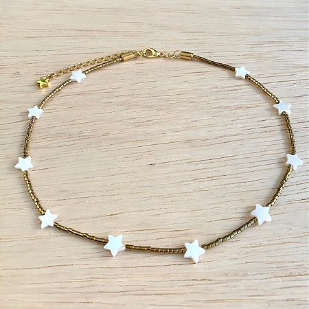 COLAR ESTRELA MADREPÉROLA